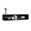 Rockwood Floating TV Stand with Open Storage Shelves and Cable Management