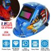 Welding Helmet Solar Powered Auto Darkening Hood with Adjustable Wide Shade Range 9-13 for Mig Tig Arc Weld Grinding Welder Mask