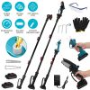 4 in 1 Cordless Pruning Shear and Electric Chainsaw With Max 5.5FT Extension Poles 4”/6” Pole Saw SK5 Blade Brushless Pruning Shear With 2Pcs 2.0Ah Ba