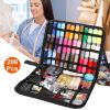 206Pcs Travel Sewing Kit DIY Sewing Supplies Needles Thread Stitching Kit with Scissors Thimble Tape Measure for Adults Kids Beginners Travelers