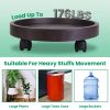 4Pcs 12.8IN Or 14IN Plant Caddy With Wheels Up to 187LBS Load Capacity Rolling Plant Stand With 4Pcs 360° Swirling Wheels For Indoor Outdoor