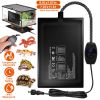 Electric Reptile Heating Pad With 32-122°F Temperature Adjustment IPX7 Waterproof Timer Setting Under Tank Heating Mat for Lizards Turtles Snake Spide