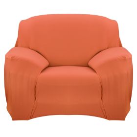 Sofa Cover Printed Stretch Sofa Furniture Cover Soft Sofa Slipcover Polyester Furniture Protector Cover (Option: SofaCoverOrange1S)