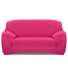 Sofa Cover Printed Stretch Sofa Furniture Cover Soft Sofa Slipcover Polyester Furniture Protector Cover (Option: SofaCoverRoseRed3S)