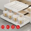Expandable Pull out Cabinet Organizer Slide out Drawers Roll out Sliding Storage Self Carbon Steel with 12.2-20.5in Extendable Width 17lbs Max Load