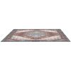 6x9FT Vintage Area Rug Modern Non Slip Carpet Boho Low Pile Soft Rug Waterproof Machine Washable Rug for Living Room Bedroom Kitchen Dining Room Under