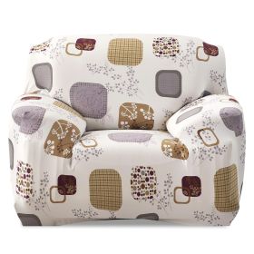 Sofa Cover Printed Stretch Sofa Furniture Cover Soft Sofa Slipcover Polyester Furniture Protector Cover (Option: SofaCoverBlocks1S)