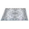 6x9FT Vintage Area Rug Modern Non Slip Carpet Boho Low Pile Soft Rug Waterproof Machine Washable Rug for Living Room Bedroom Kitchen Dining Room Under