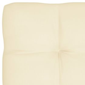 vidaXL Pallet Sofa Cushions 7 pcs Cream (Option: as picture)