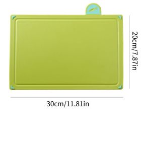 Plastic Cutting Board With Storage Shelf; Chopping Board Set With Color Coded Food Icon For Kitchen Different Food Types; Easy To Grasp; Anti-ski (Color: Four Color Sorting Board)
