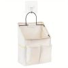 1pc Hanging Storage Bag; Wall Hanging Organiser Basket With Bathroom Pocket; Bedroom; Kitchen; Dormitory Dormitory; Essentials; RV Storage And Organiz