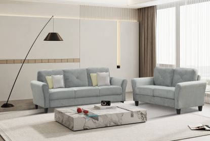 JIUMI Fashion Living Room Two Piece Sofa Set, Living Room Three seater+Two seater (Color: as Pic)