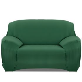 Sofa Cover Printed Stretch Sofa Furniture Cover Soft Sofa Slipcover Polyester Furniture Protector Cover (Option: SofaCoverDKGreen2S)
