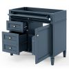 36'' Bathroom Vanity without Top Sink, Modern Bathroom Storage Cabinet with 2 Drawers and a Tipout Drawer, Solid Wood Frame (NOT INCLUDE BASIN SINK)