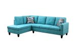 Green Flannel Living Room Sofa Set