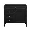 36'' Bathroom Vanity without Top Sink, Modern Bathroom Storage Cabinet with 2 Drawers and a Tipout Drawer, Solid Wood Frame (NOT INCLUDE BASIN SINK)