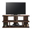 Bridgevine Home Sausalito 64 inch TV Stand Console for TVs up to 70 inches, No Assembly Required, Whiskey Finish