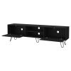 Selby TV Rack, Hairpin Leg Design with Spacious Storage