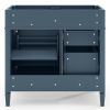 36'' Bathroom Vanity without Top Sink, Modern Bathroom Storage Cabinet with 2 Drawers and a Tipout Drawer, Solid Wood Frame (NOT INCLUDE BASIN SINK)