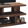 Bridgevine Home Sausalito 64 inch TV Stand Console for TVs up to 70 inches, No Assembly Required, Whiskey Finish